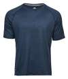 TJ7020 Tee Jays Mens Cool Dry T Shirt Navy Melange colour image
